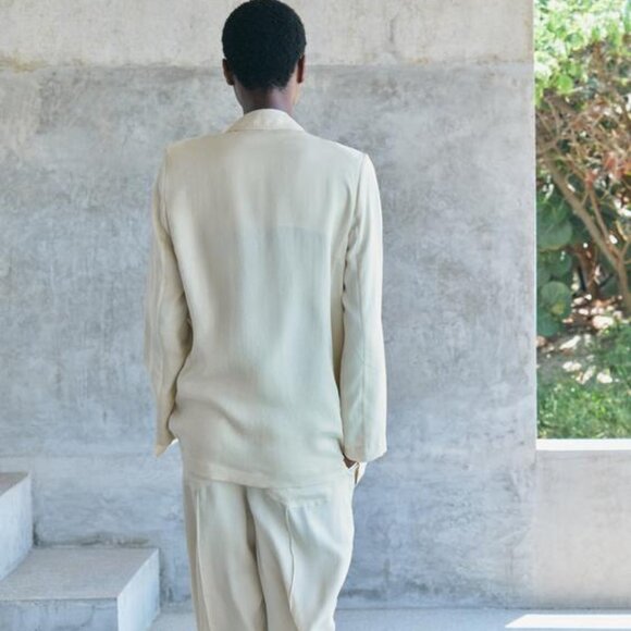 ZARA OVERSIZED FLOWING BLAZER - Picture 7 of 10